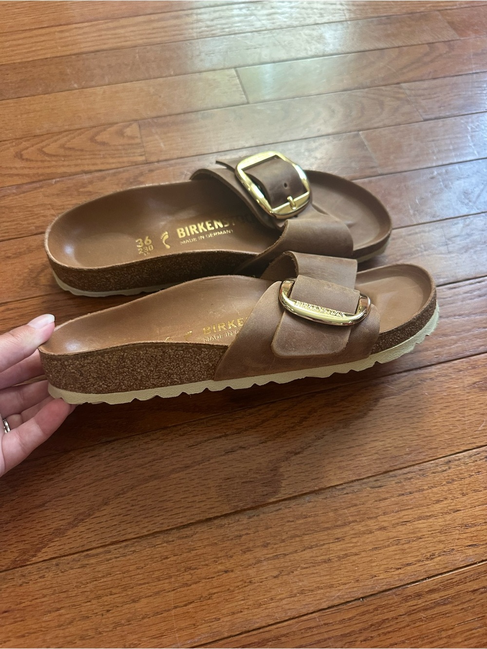 Brown Birkenstock Madrid Big Buckle Sandals size 36 - Picture 6 of 7